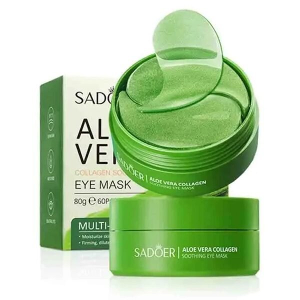 60 Pcs Under Eye Pads Aloe Vera Collagen Mask Hydrating Anti Aging Wrinkles Eyes Skin Care UK